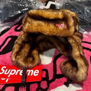 Supreme Ushanka Hat (FW25) – Brown – Brand New M/L